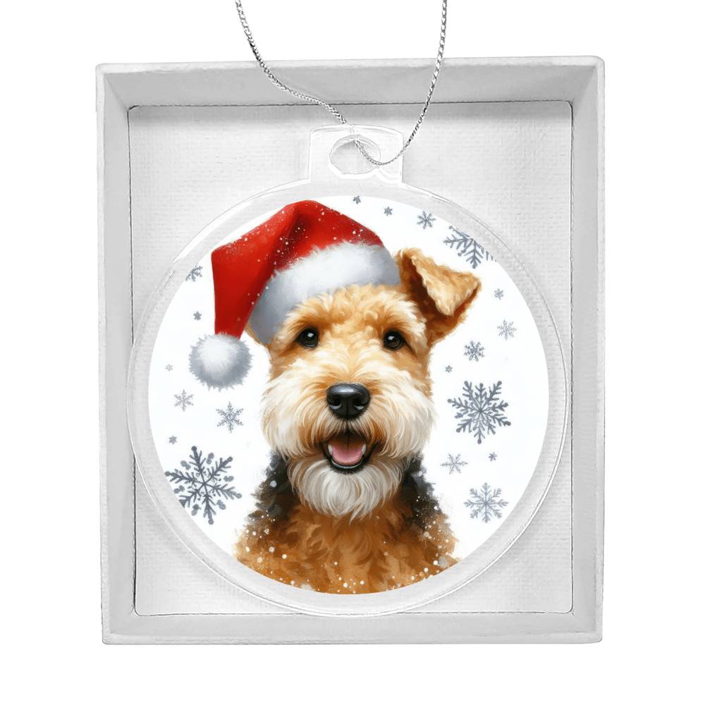 Christmas Dog - Lakeland Terrier - Acrylic Ornament