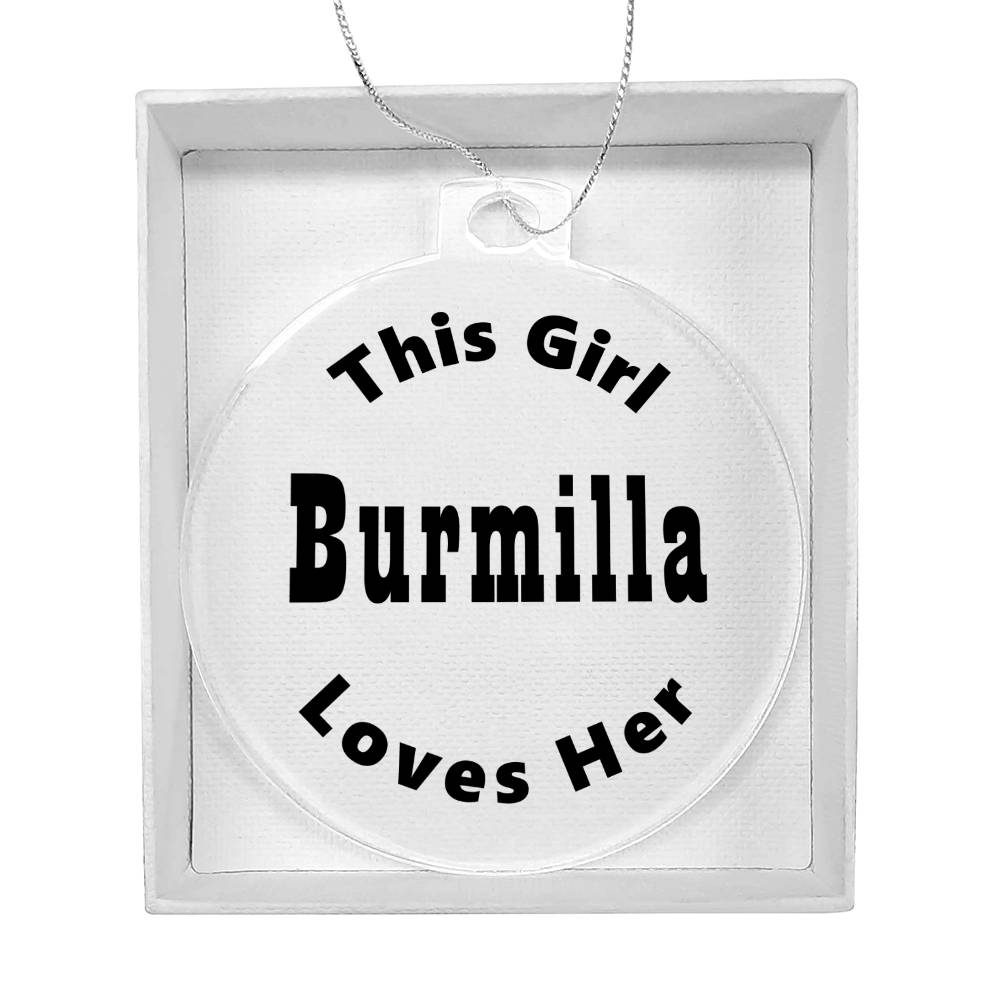 Burmilla - Acrylic Ornament