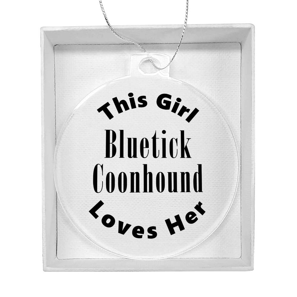 Bluetick Coonhound - Acrylic Ornament