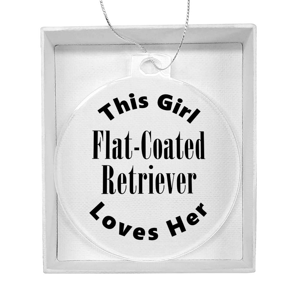 Flat-Coated Retriever - Acrylic Ornament