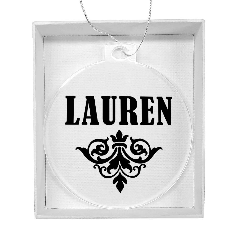 Lauren v01 - Acrylic Ornament