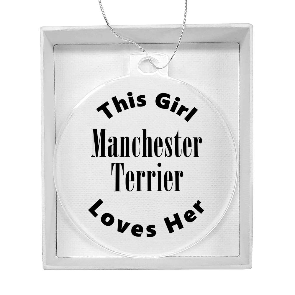 Manchester Terrier - Acrylic Ornament