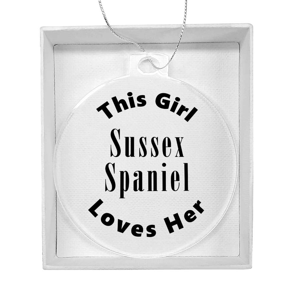 Sussex Spaniel - Acrylic Ornament