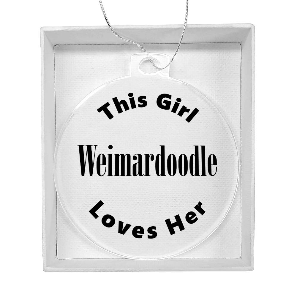 Weimardoodle - Acrylic Ornament