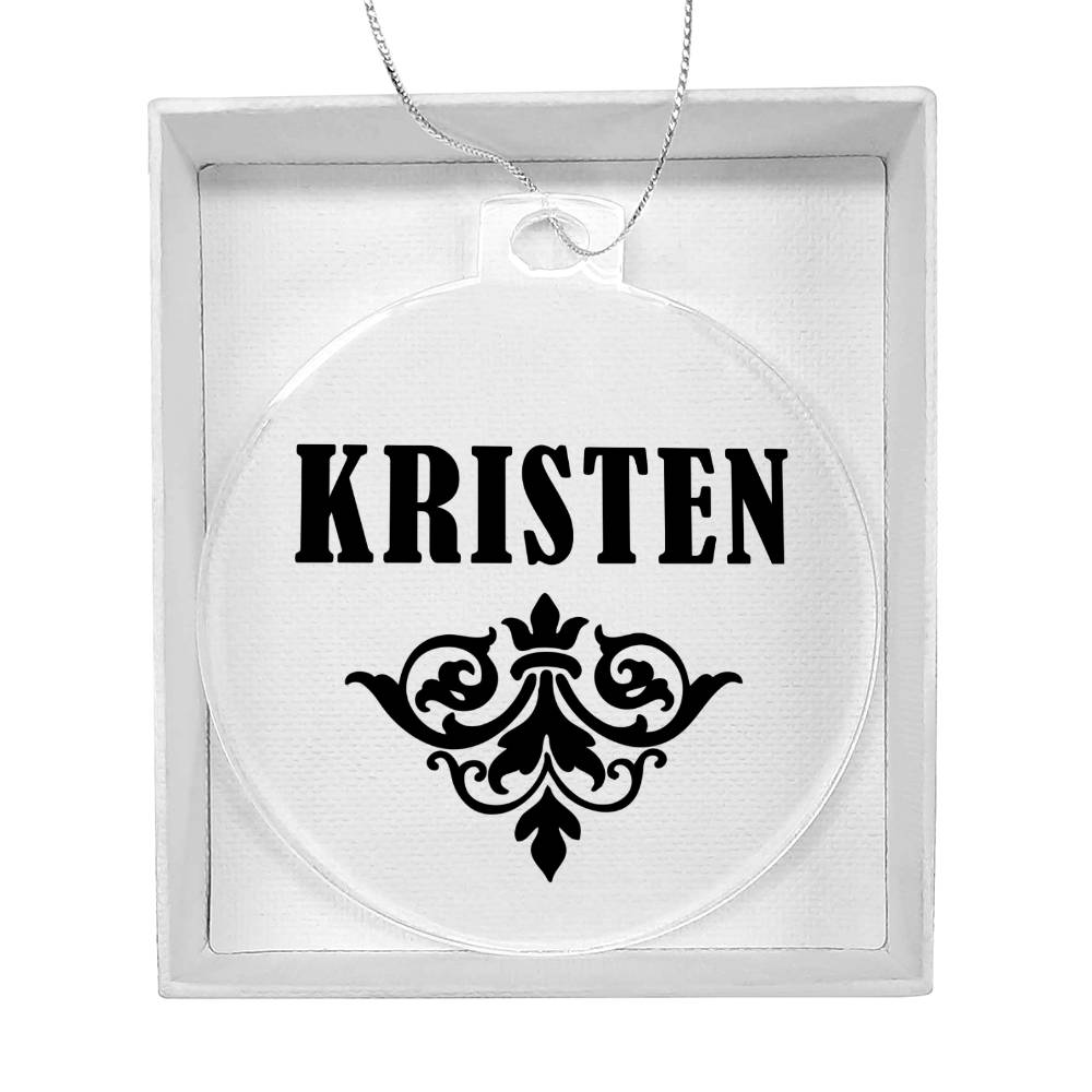 Kristen v01 - Acrylic Ornament