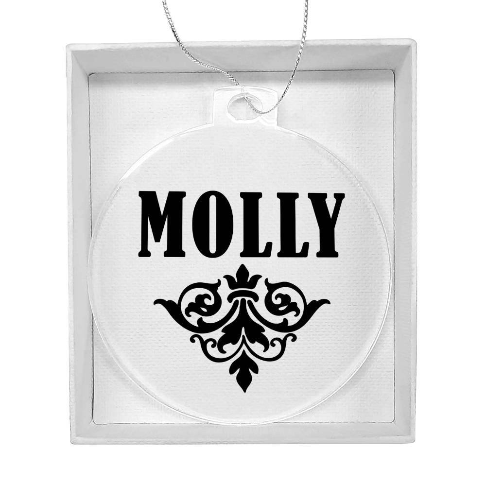 Molly v01 - Acrylic Ornament