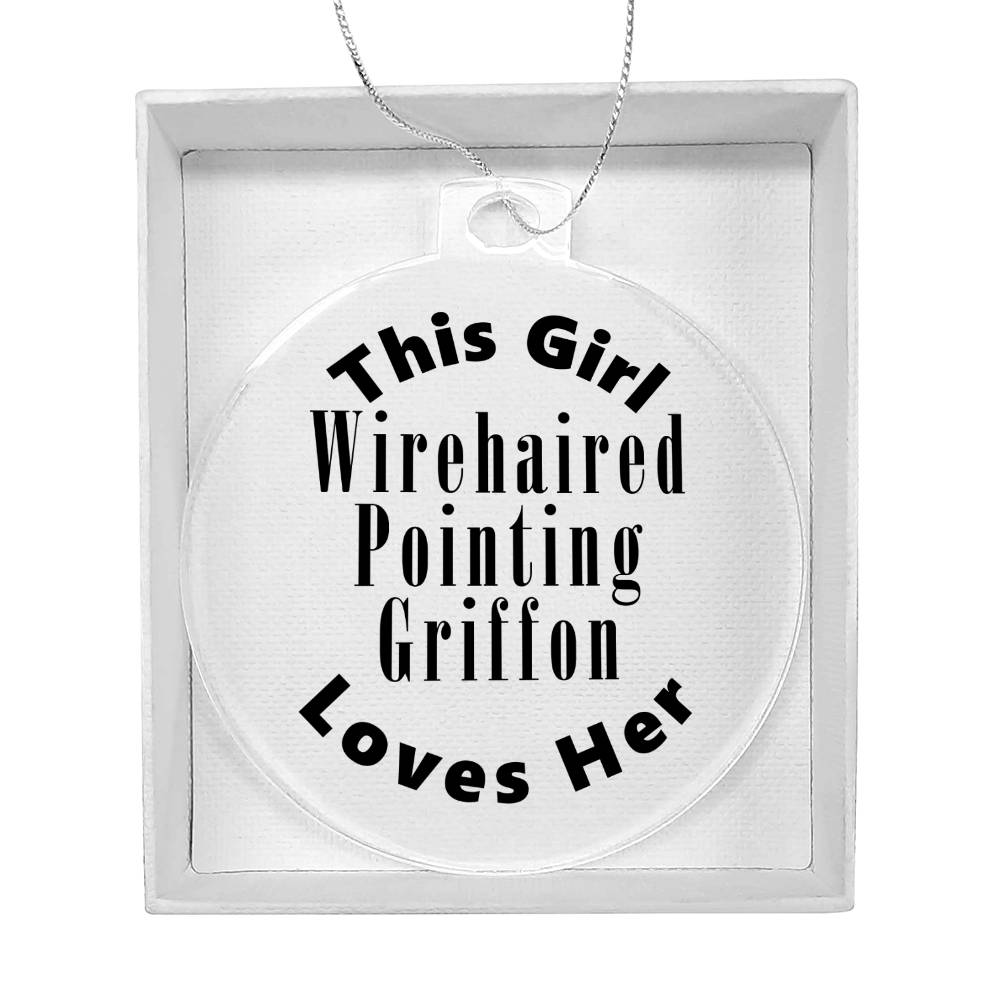 Wirehaired Pointing Griffon - Acrylic Ornament