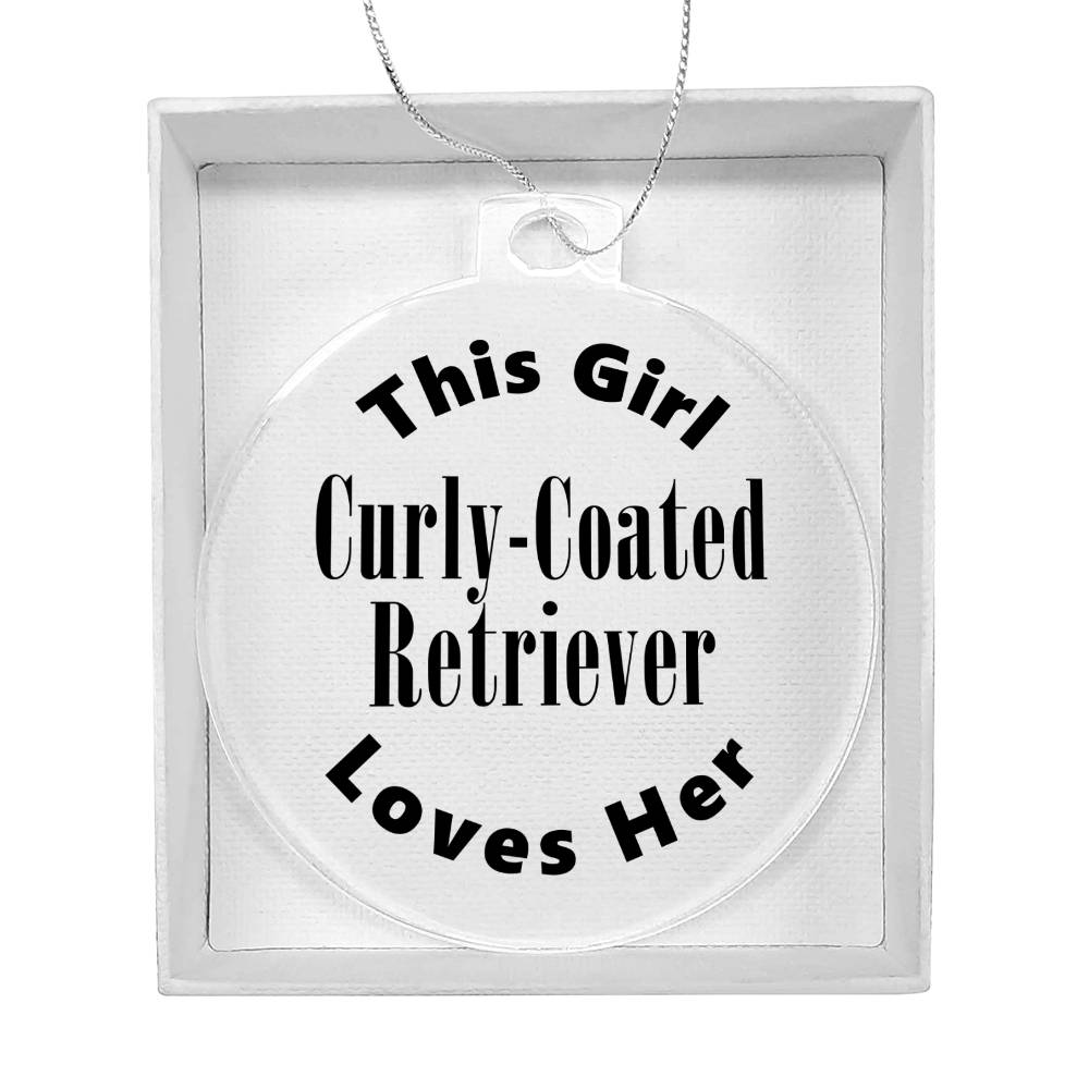 Curly-Coated Retriever - Acrylic Ornament