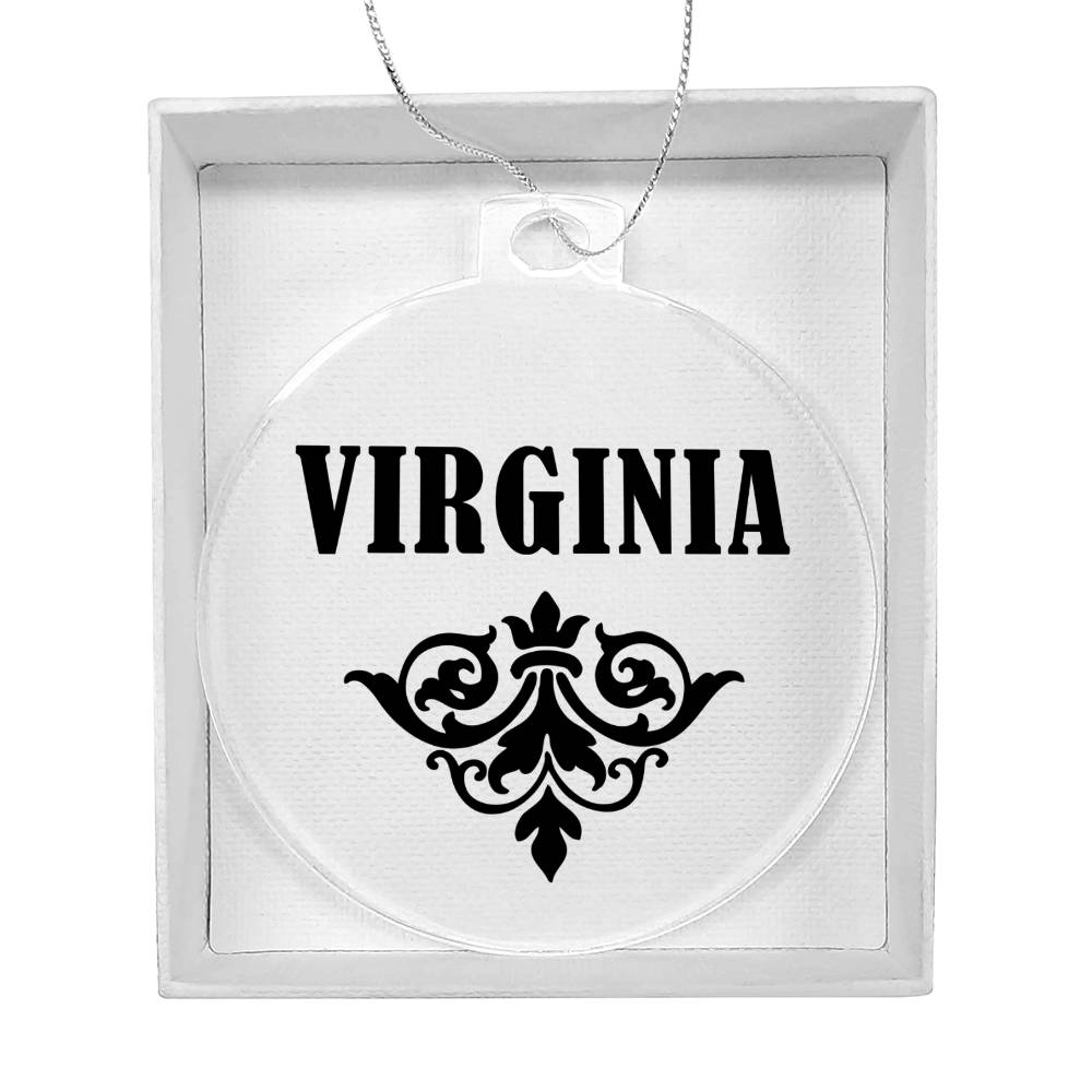 Virginia v01 - Acrylic Ornament