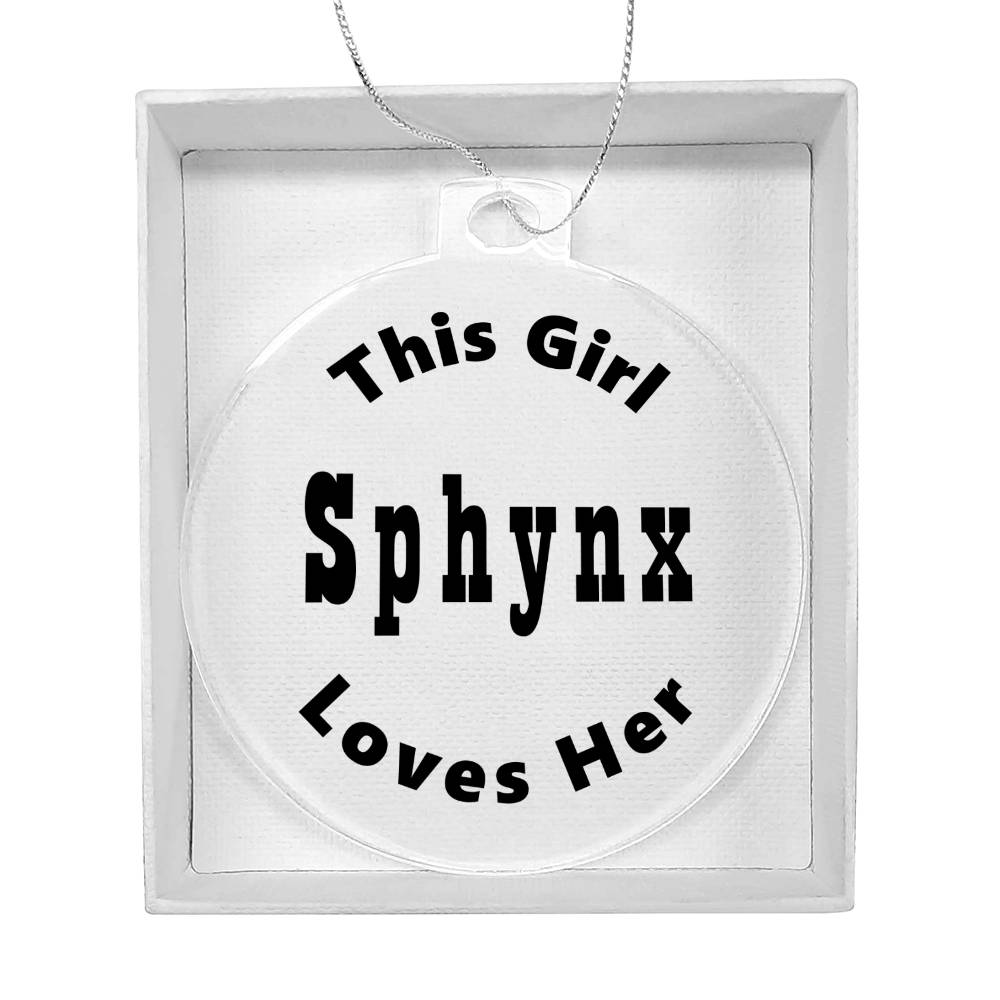 Sphynx - Acrylic Ornament