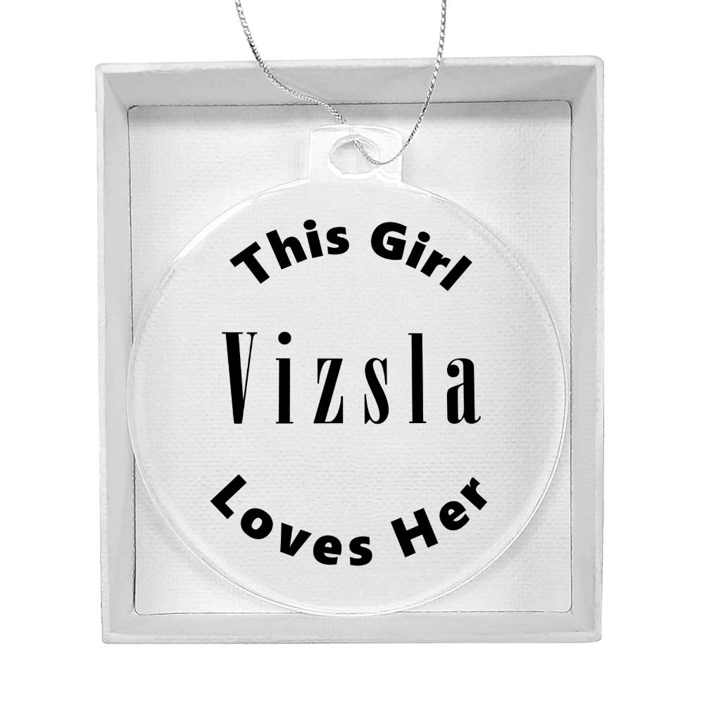Vizsla - Acrylic Ornament