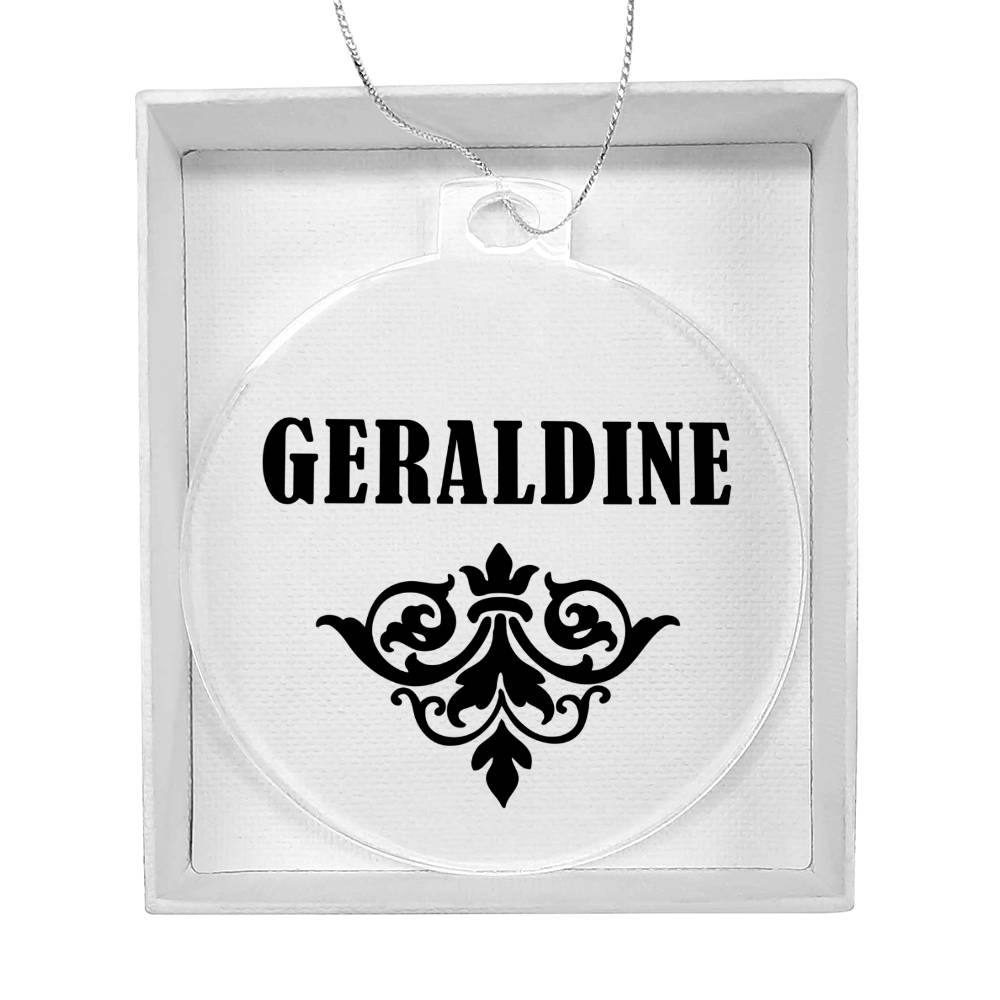 Geraldine v01 - Acrylic Ornament