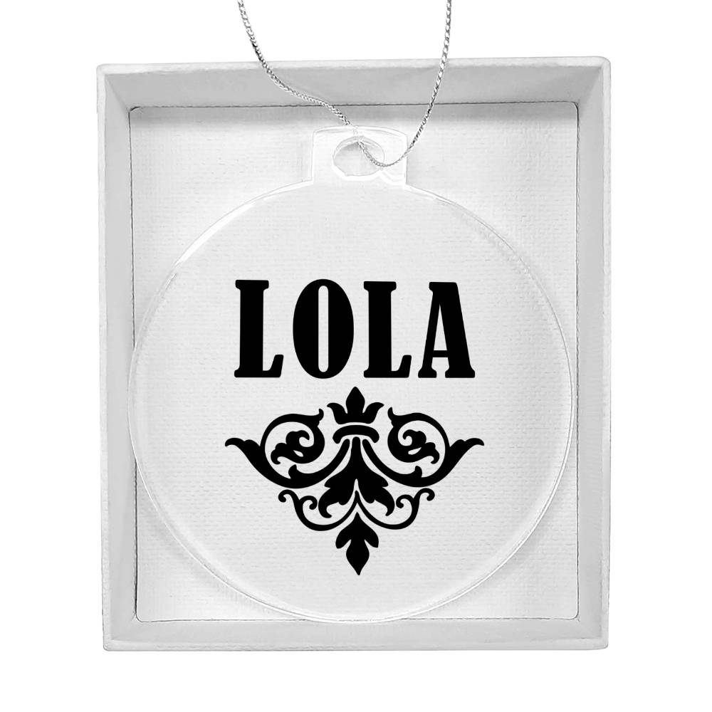 Lola v01 - Acrylic Ornament