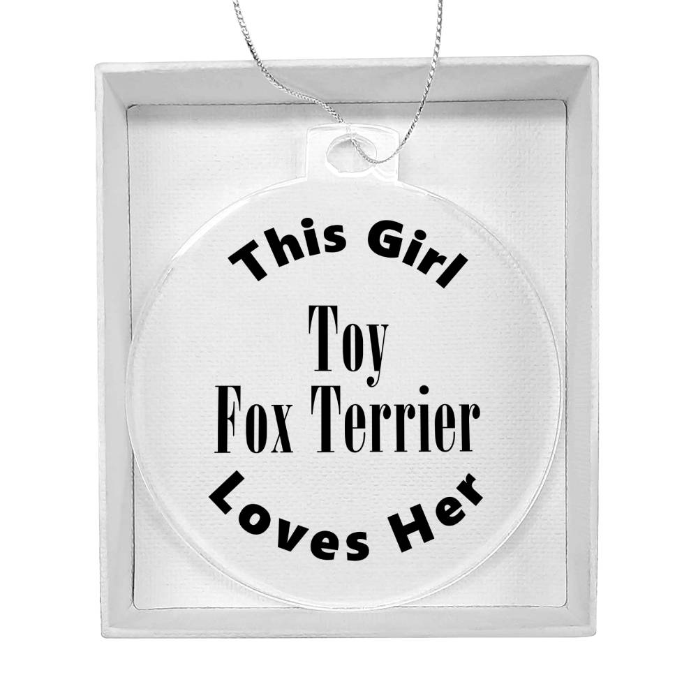Toy Fox Terrier - Acrylic Ornament