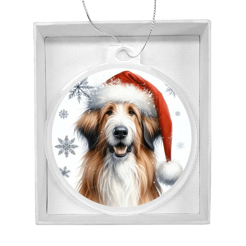 Christmas Dog - Berger Picard - Acrylic Ornament