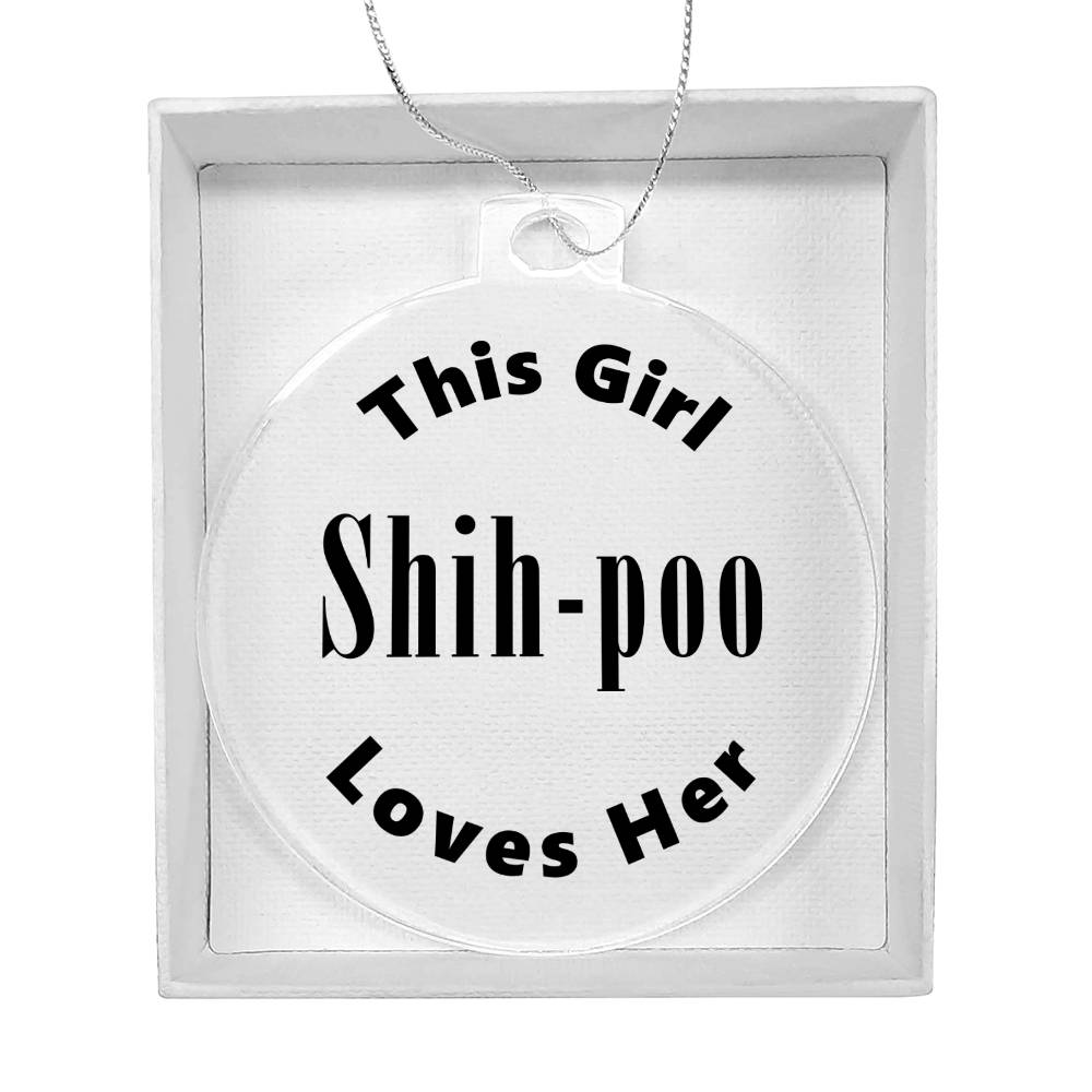Shih-poo - Acrylic Ornament