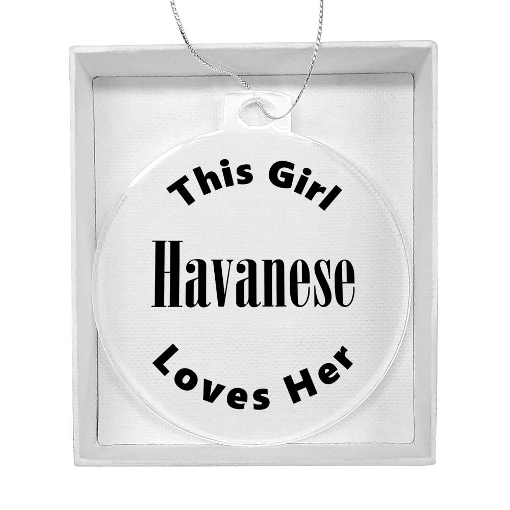 Havanese - Acrylic Ornament