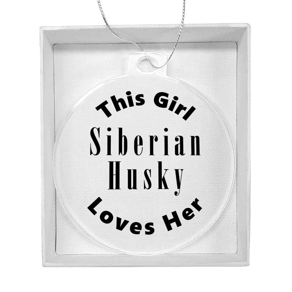 Siberian Husky - Acrylic Ornament