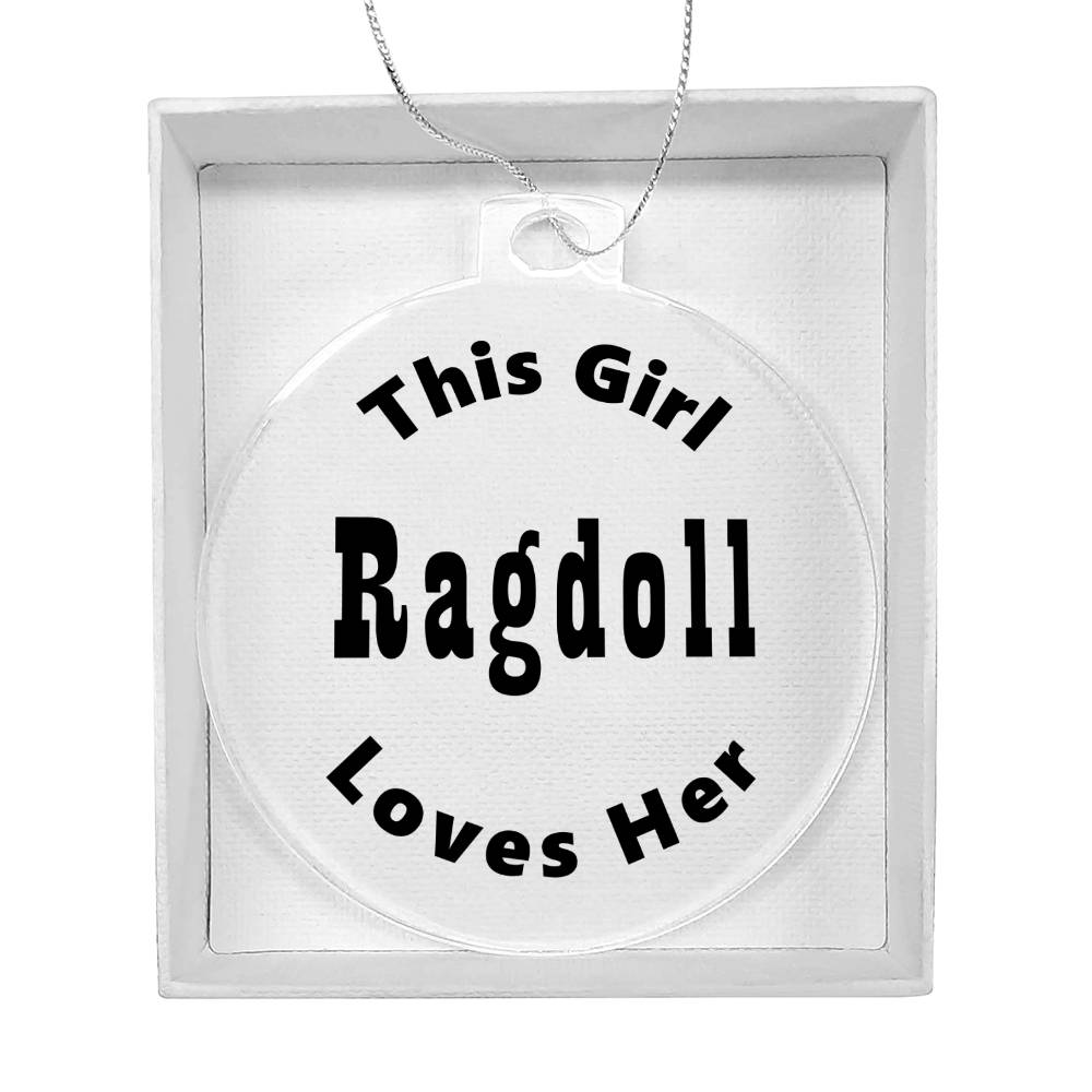 Ragdoll - Acrylic Ornament