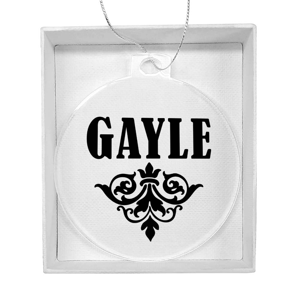 Gayle v01 - Acrylic Ornament