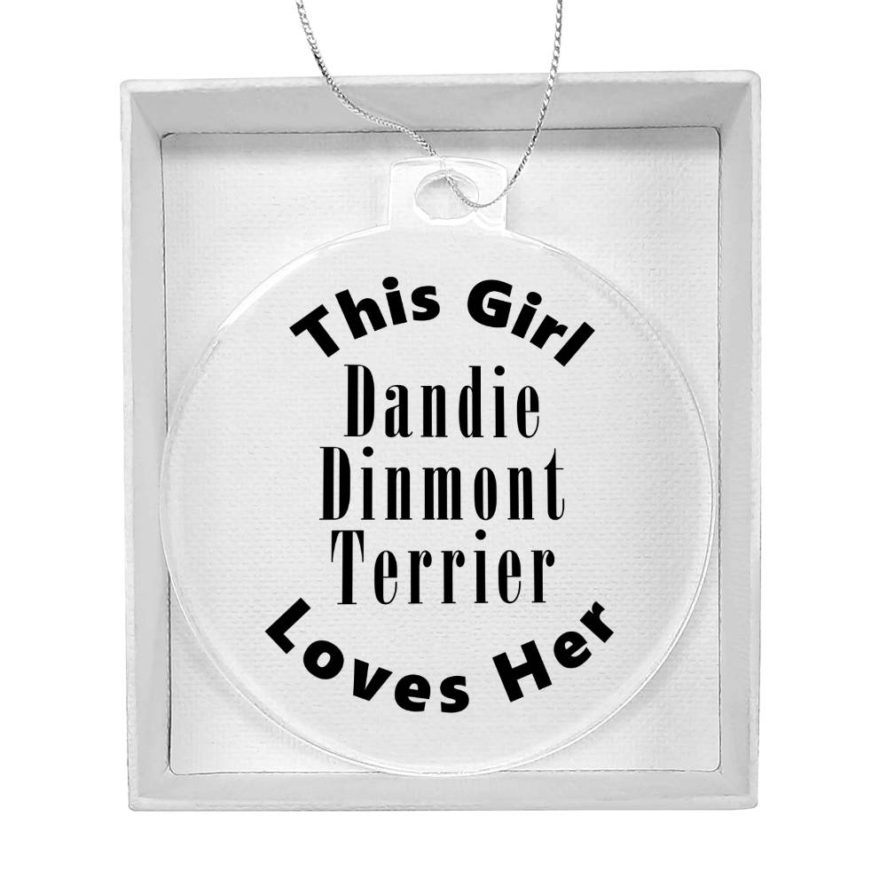 Dandie Dinmont Terrier - Acrylic Ornament