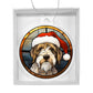 Dog Stained Glass Christmas Design 019 - Acrylic Ornament