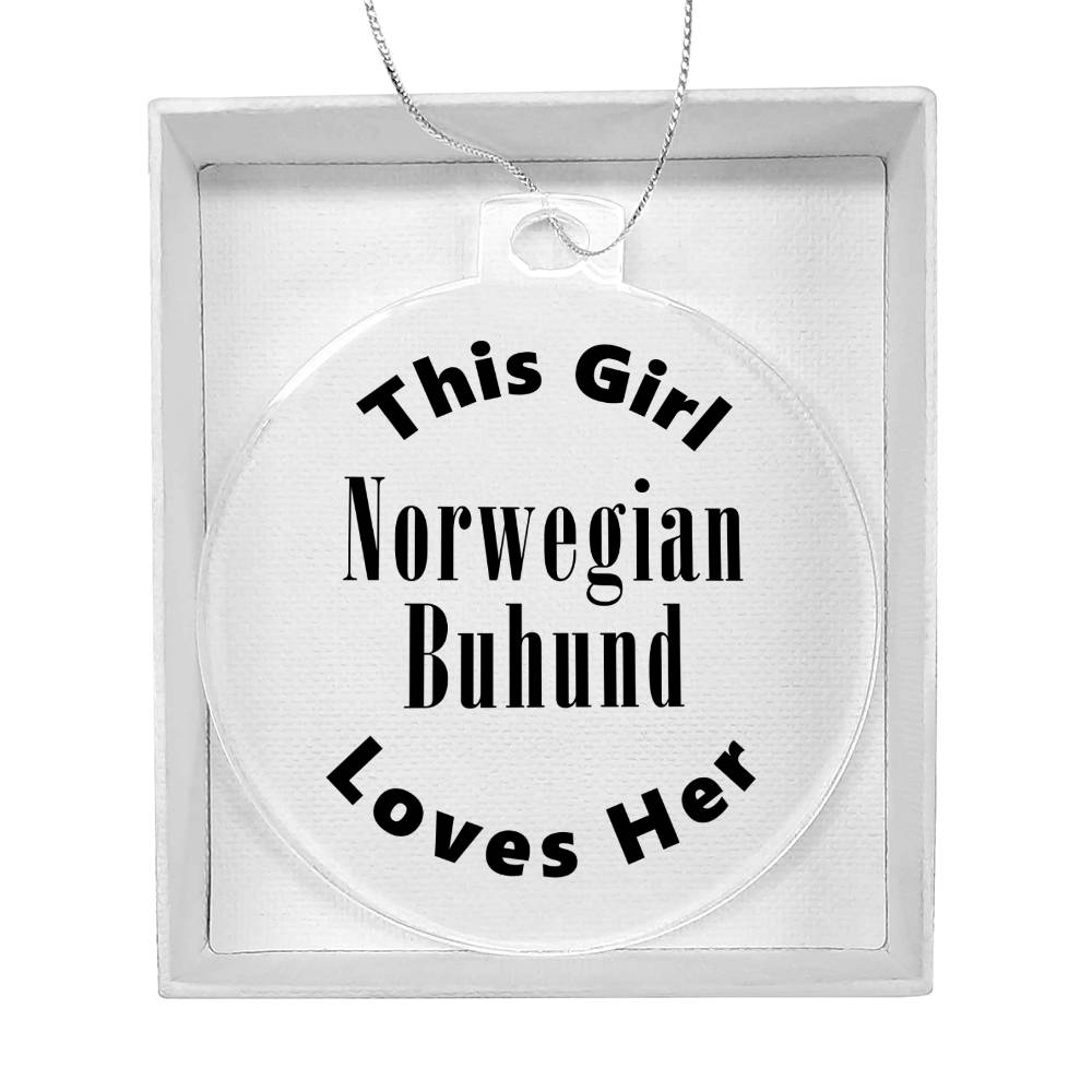 Norwegian Buhund - Acrylic Ornament