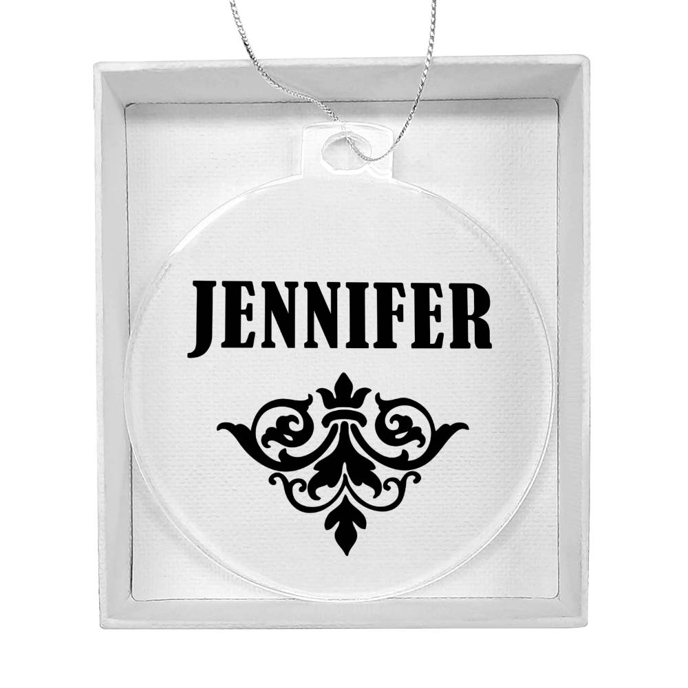 Jennifer v01 - Acrylic Ornament