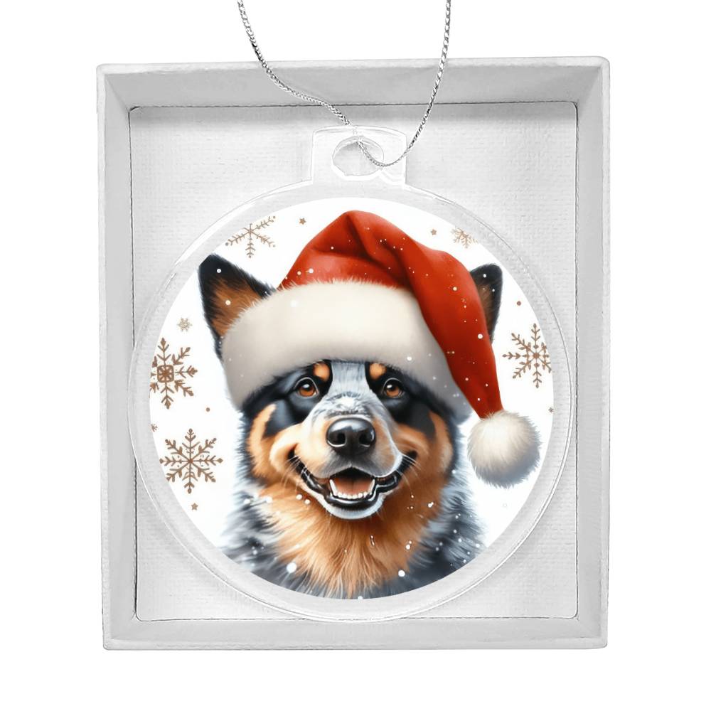 Christmas Dog - Australian Cattle Dog - Acrylic Ornament