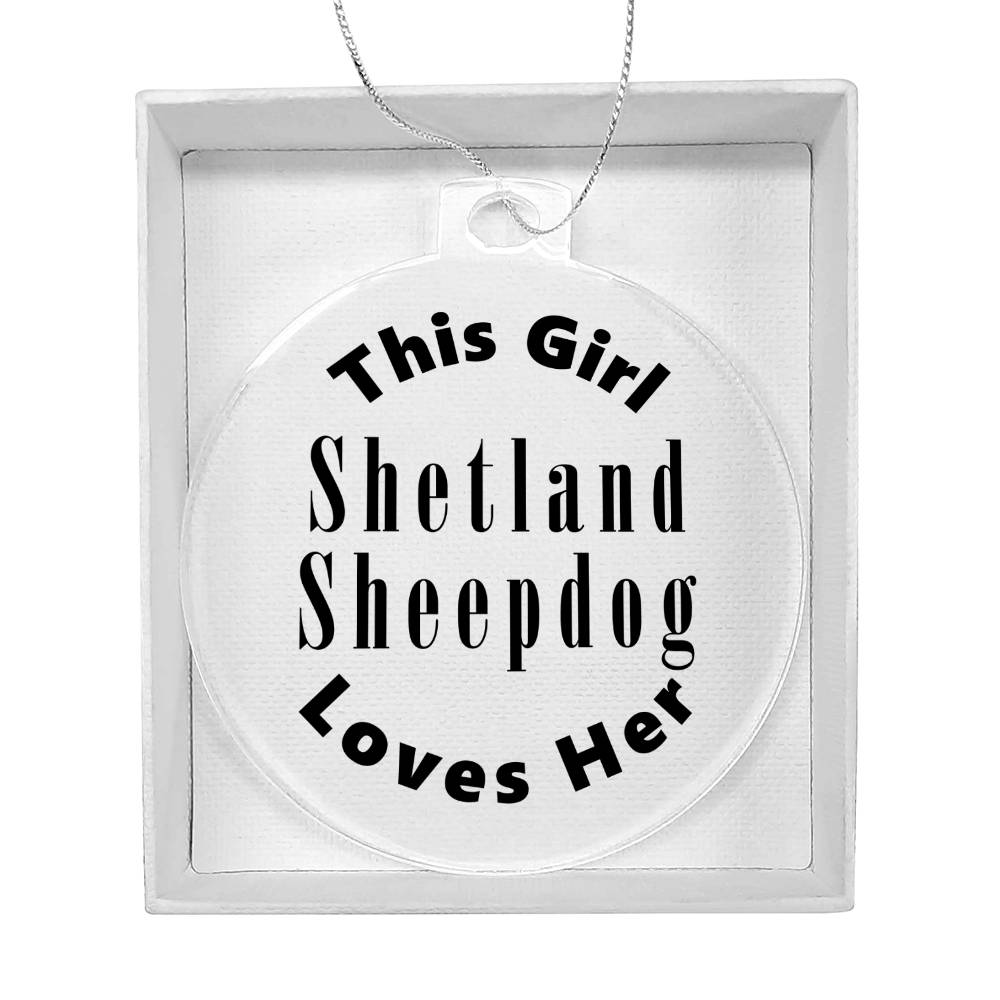 Shetland Sheepdog - Acrylic Ornament
