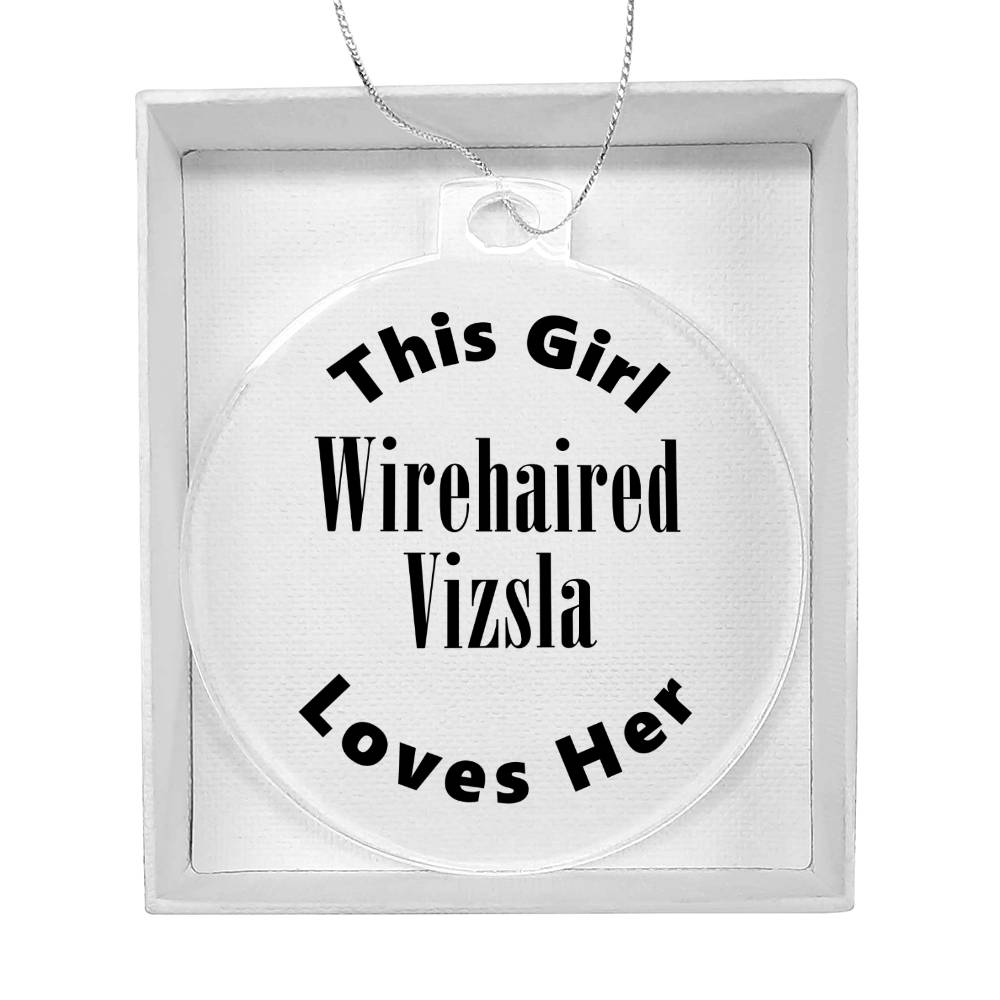 Wirehaired Vizsla - Acrylic Ornament