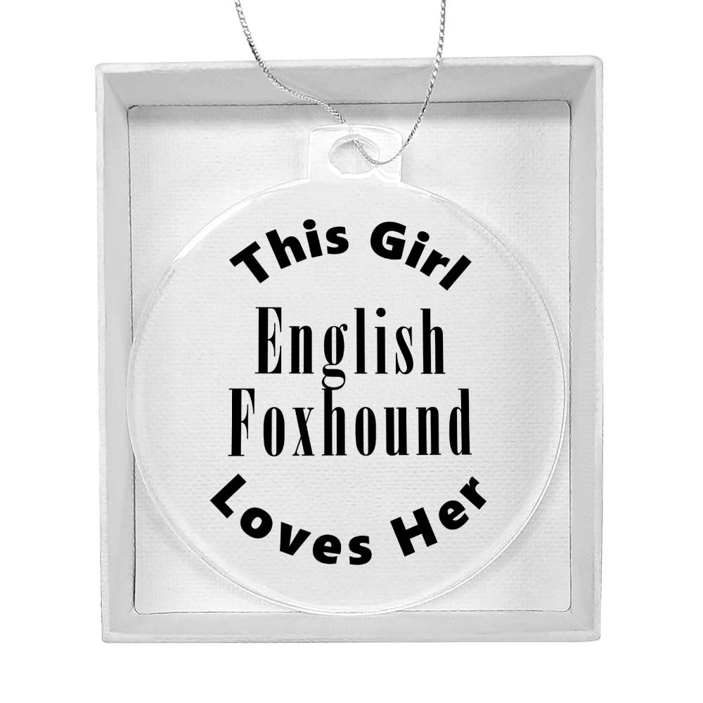English Foxhound - Acrylic Ornament