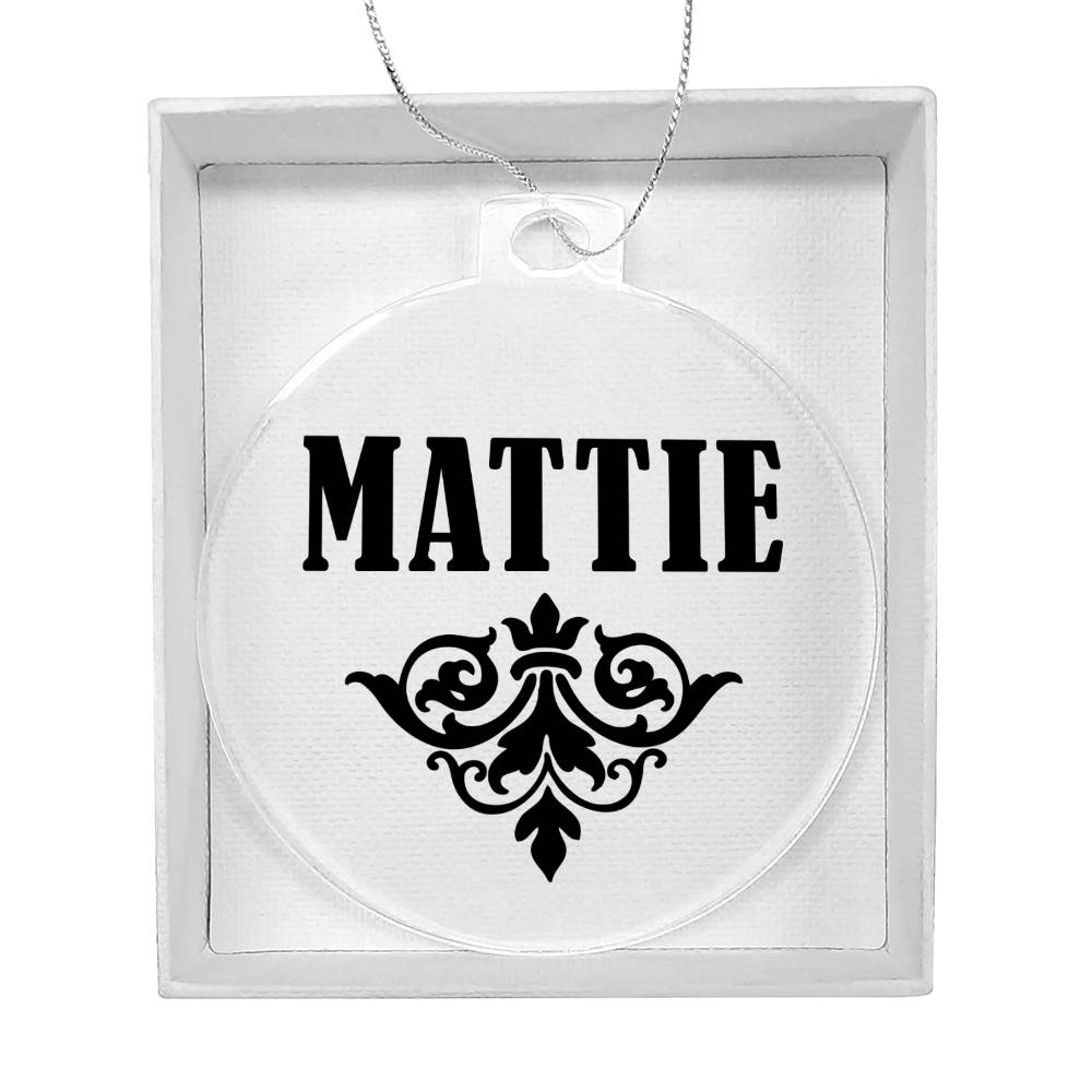 Mattie v01 - Acrylic Ornament