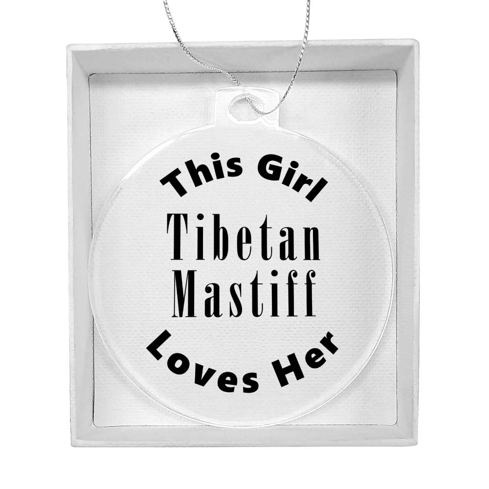 Tibetan Mastiff - Acrylic Ornament