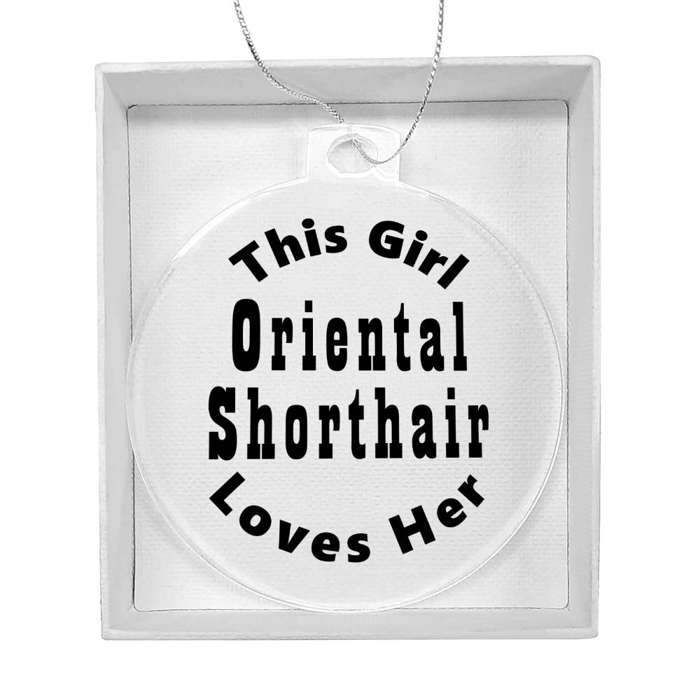 Oriental Shorthair - Acrylic Ornament
