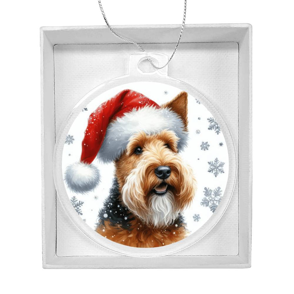 Christmas Dog - Welsh Terrier - Acrylic Ornament
