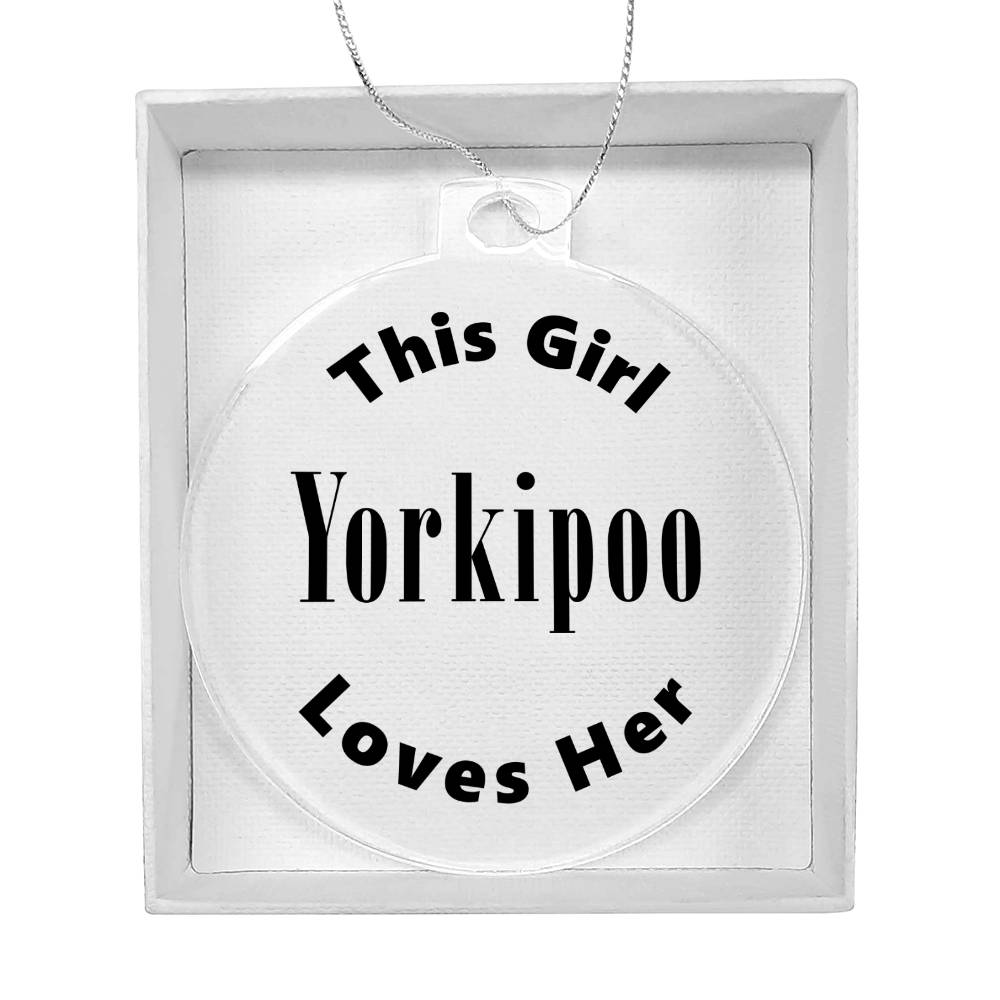 Yorkipoo - Acrylic Ornament