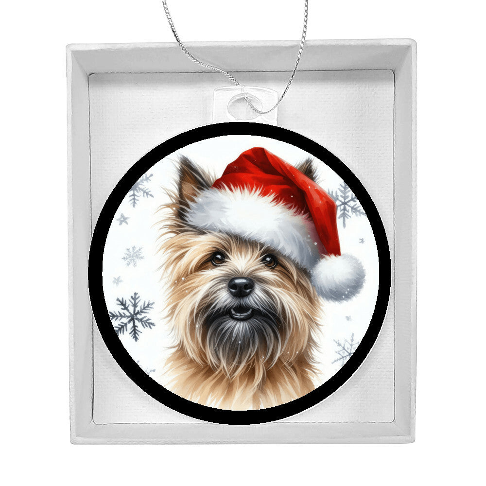 Christmas Dog - Cairn Terrier - Acrylic Ornament