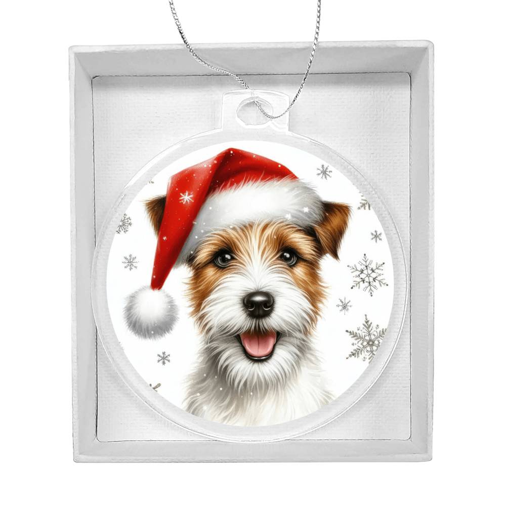 Christmas Dog - Parson Russell Terrier - Acrylic Ornament