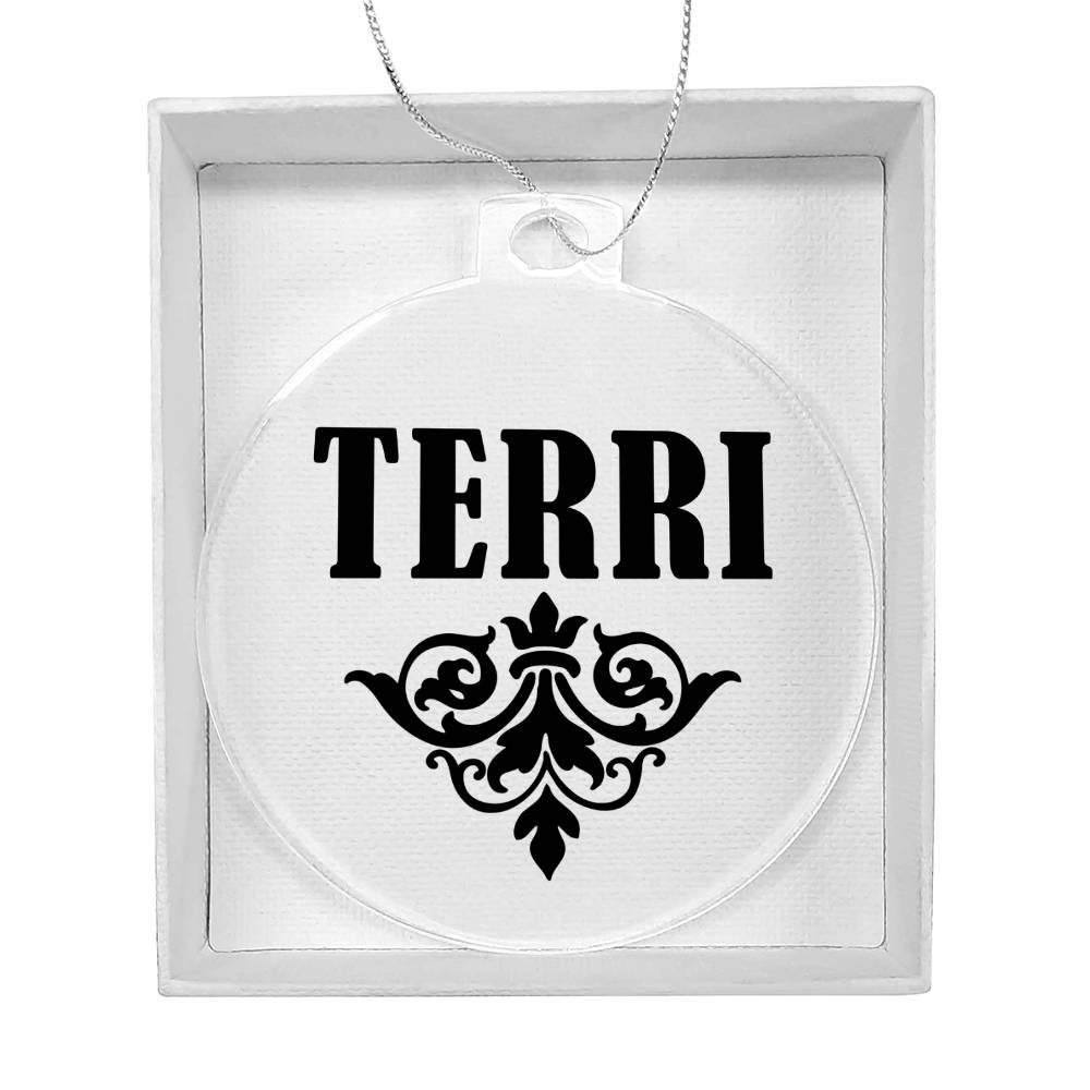 Terri v01 - Acrylic Ornament