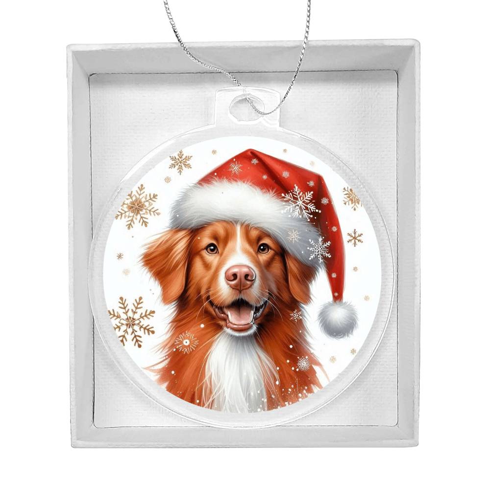 Christmas Dog - Nova Scotia Duck Tolling Retriever - Acrylic Ornament