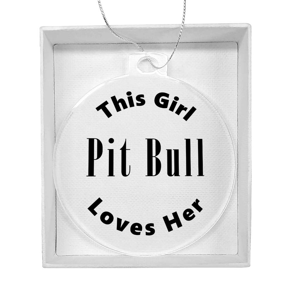 Pit Bull - Acrylic Ornament