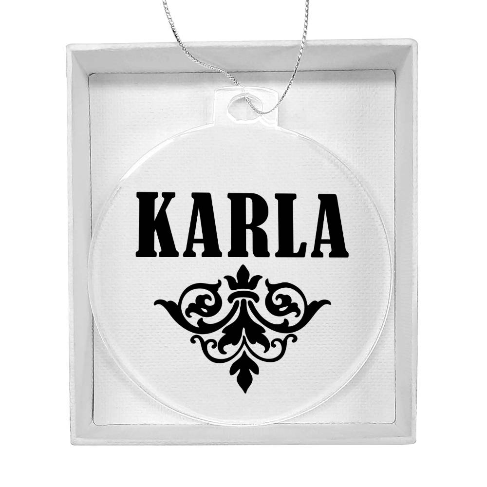 Karla v01 - Acrylic Ornament