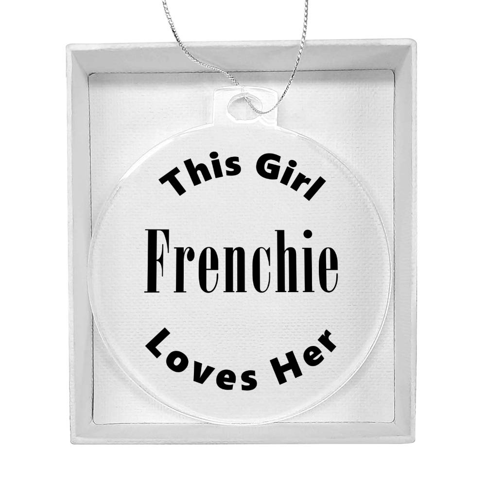 Frenchie - Acrylic Ornament