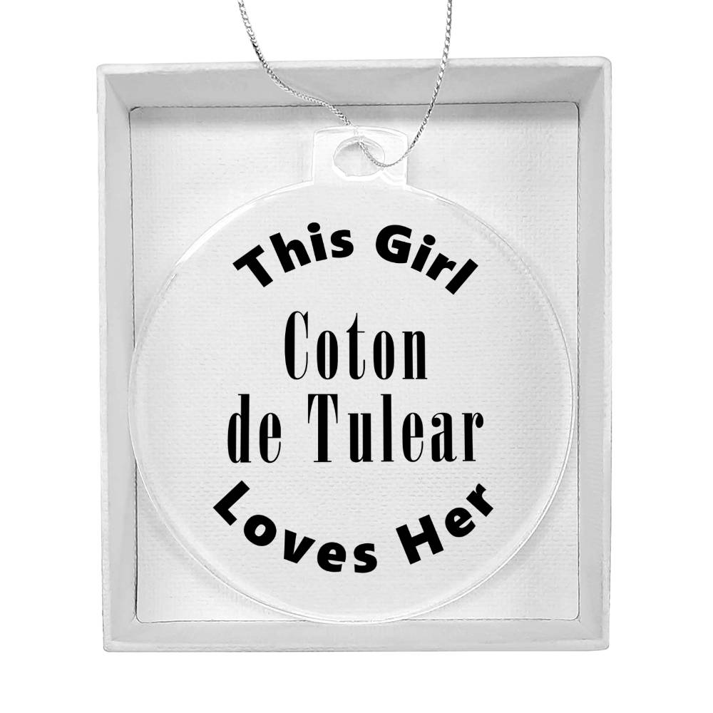 Coton de Tulear - Acrylic Ornament