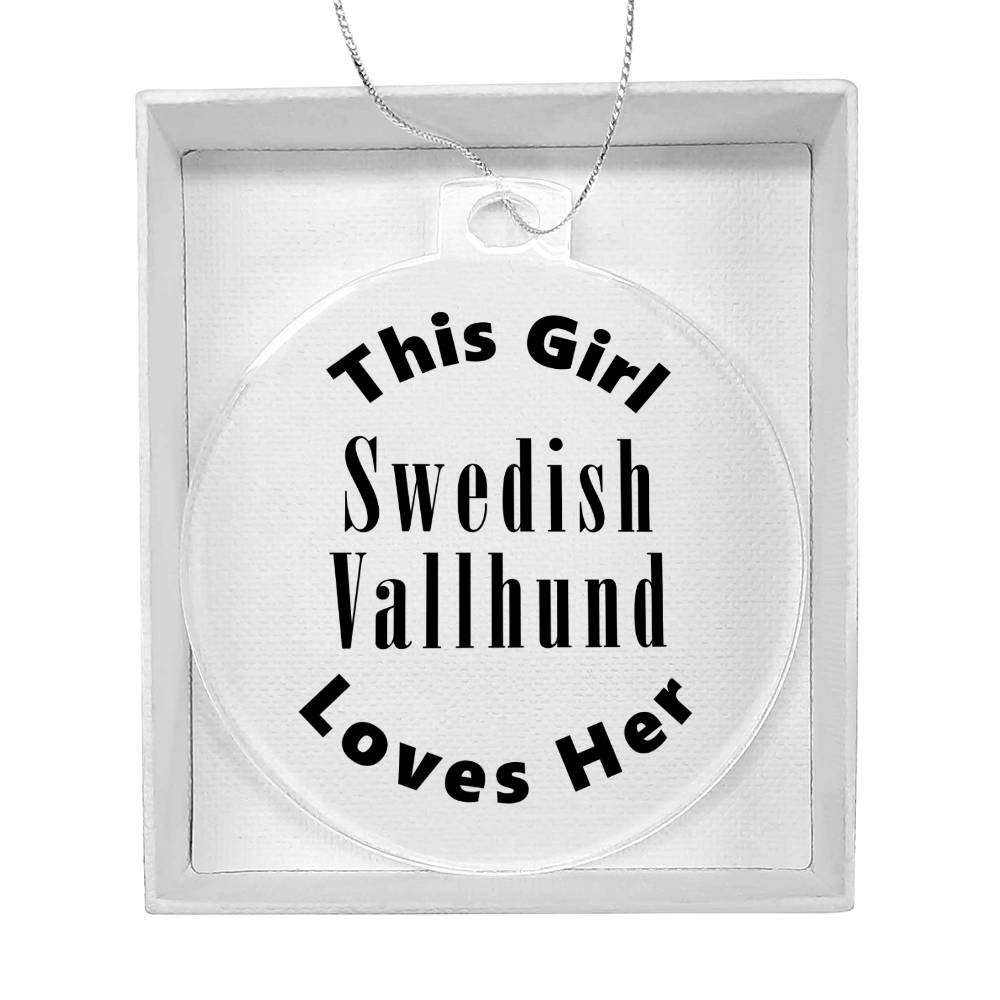 Swedish Vallhund - Acrylic Ornament