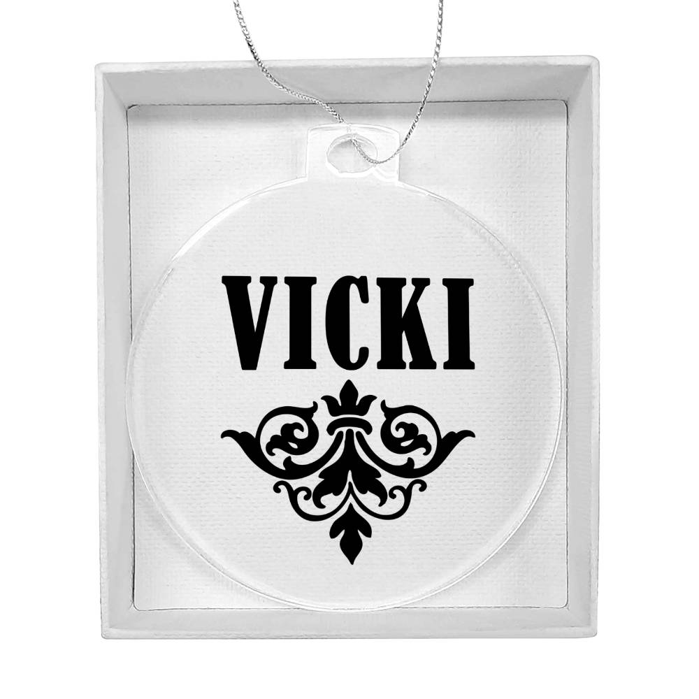 Vicki v01 - Acrylic Ornament