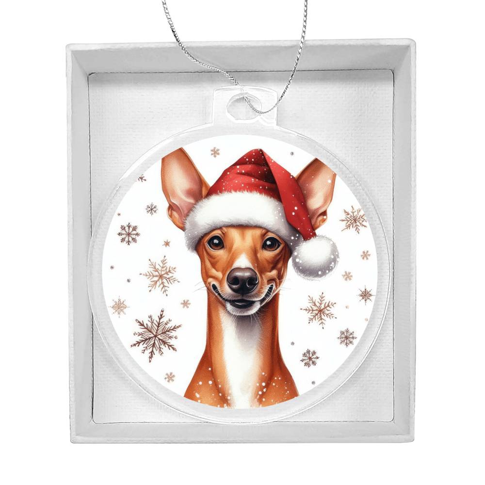 Christmas Dog - Cirneco dell’Etna - Acrylic Ornament