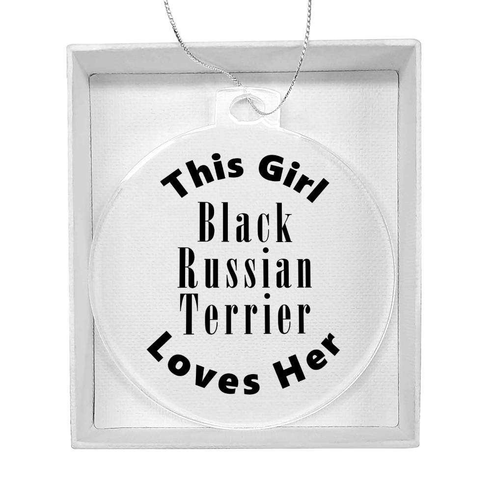 Black Russian Terrier - Acrylic Ornament