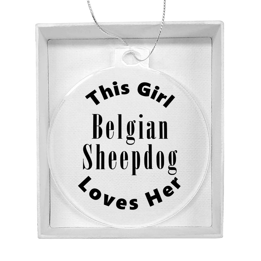 Belgian Sheepdog - Acrylic Ornament